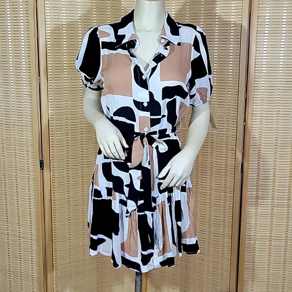 Colorblock short summer dress 👗 - Picture 2 of 6